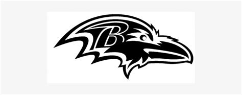baltimore ravens logo black and white